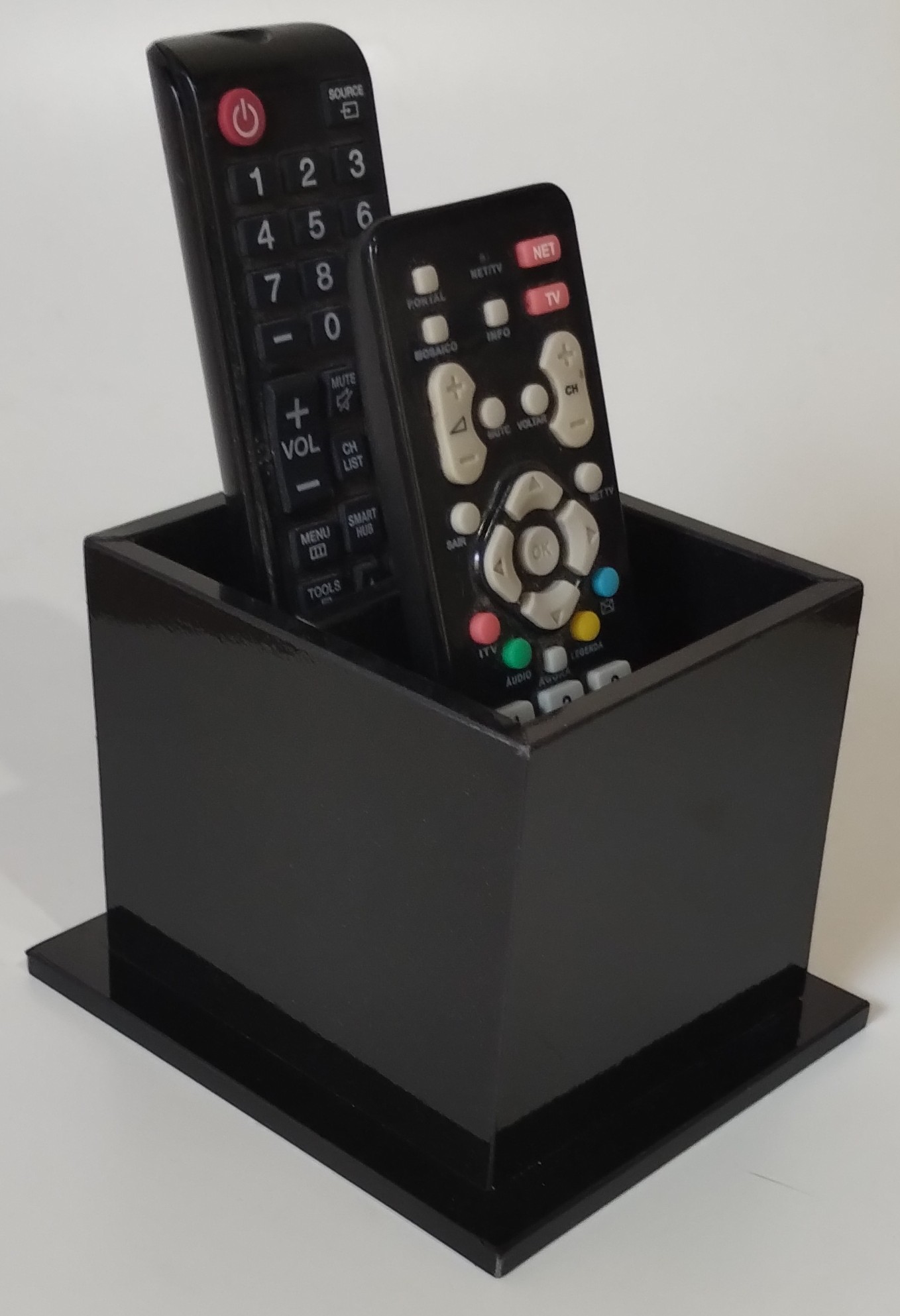 porta controle remoto de caixa de leite