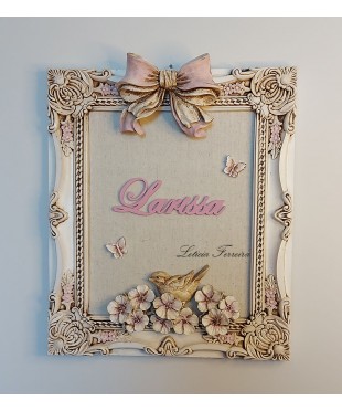 Porta Maternidade de Passarinho com LED: Modernidade e Delicadeza na Decoração