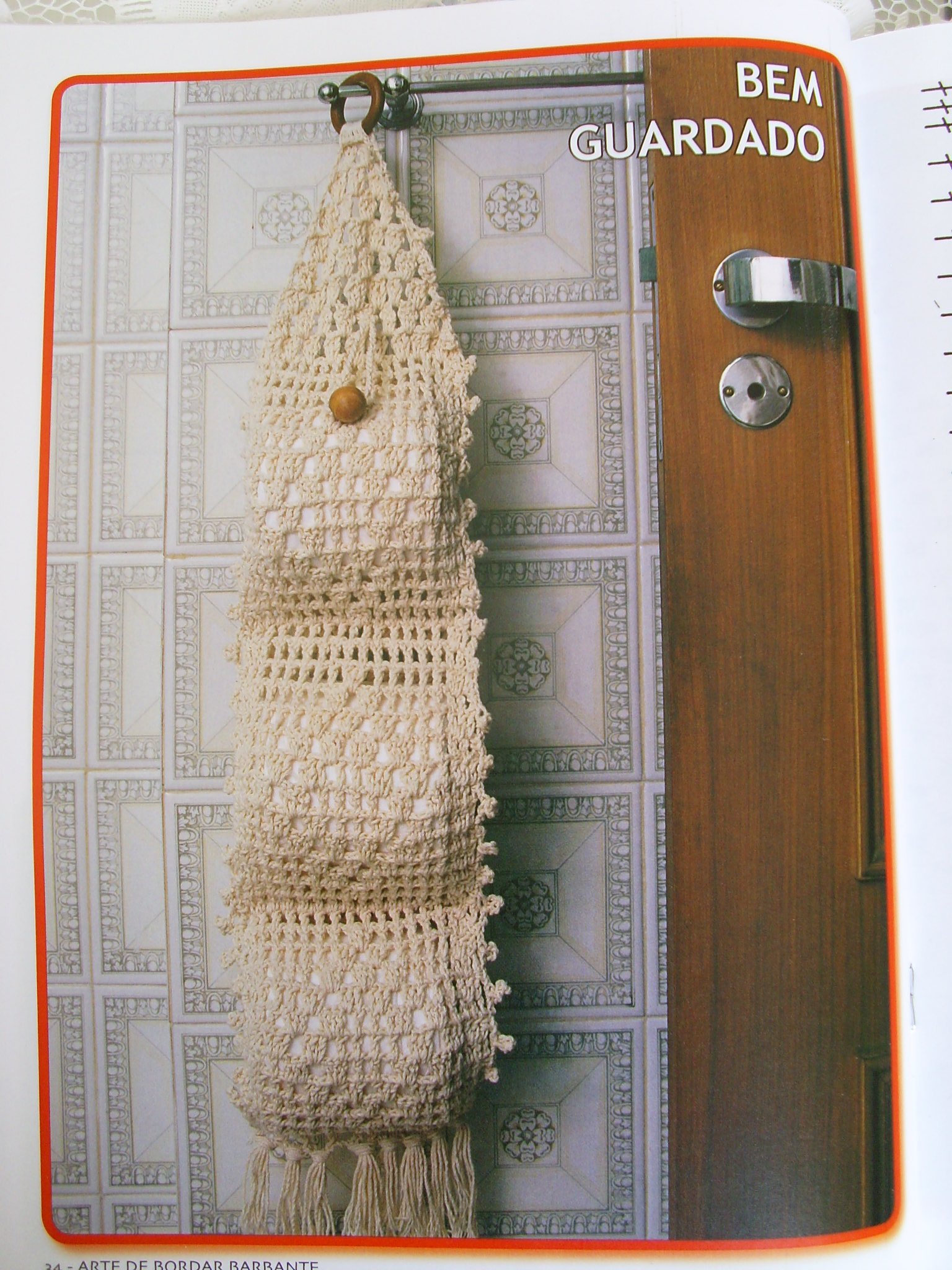 porta papel higiênico de crochê decorativo