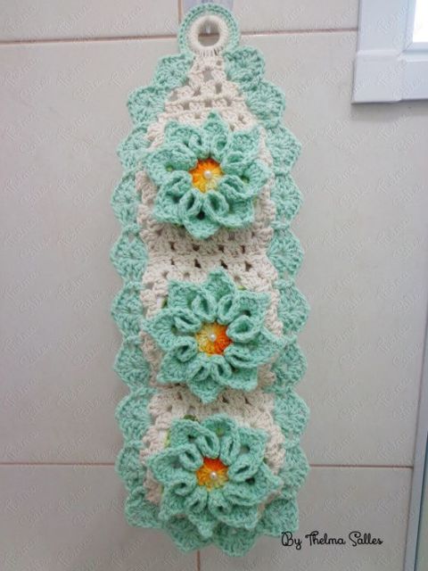 porta papel higiênico de crochê fácil