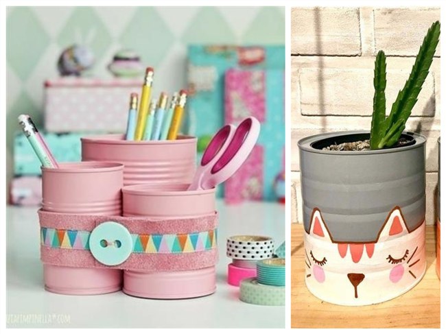 como fazer corte perfeito tampa lata leite porta papel