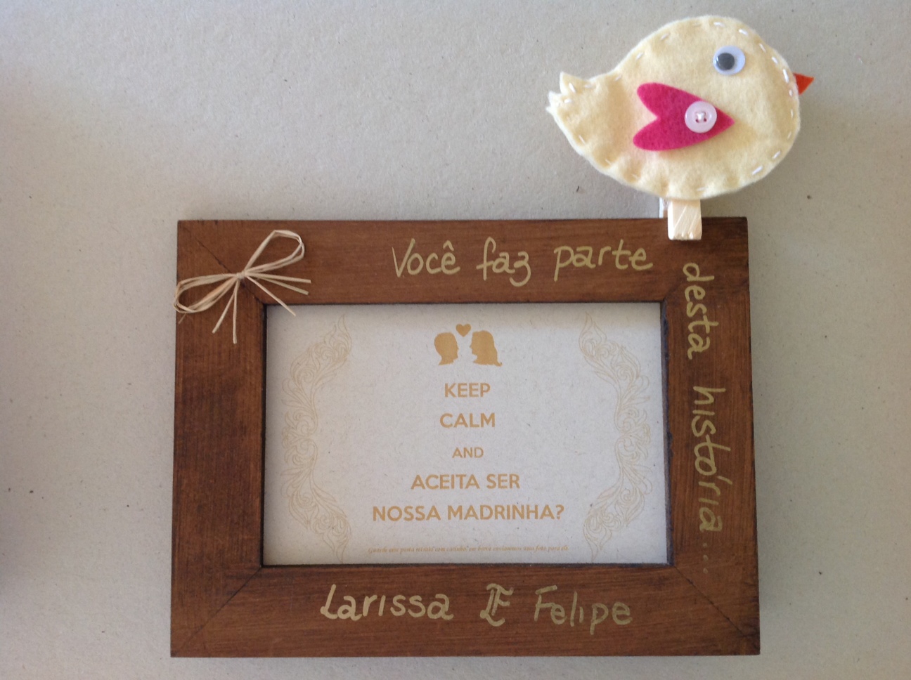 porta retrato lembrancinha casamento