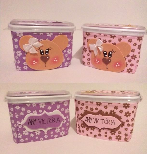 pote de margarina decorado com eva passo a passo