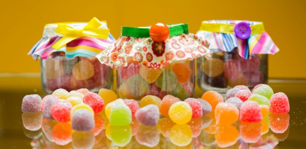 pote de papinha decorado com eva