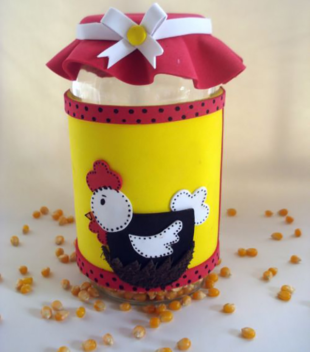 ideias criativas potes papinha eva festas