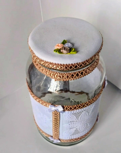 10 Ideias Criativas para Decorar Potes de Vidro com Tecido para sua Cozinha