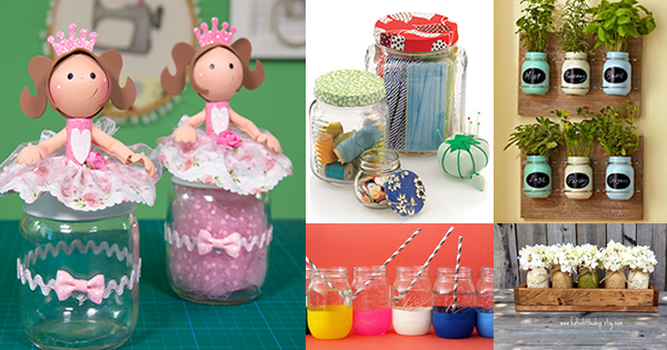 DIY Potes de Vidro: 7 Ideias Criativas para Decorar e Organizar a Casa