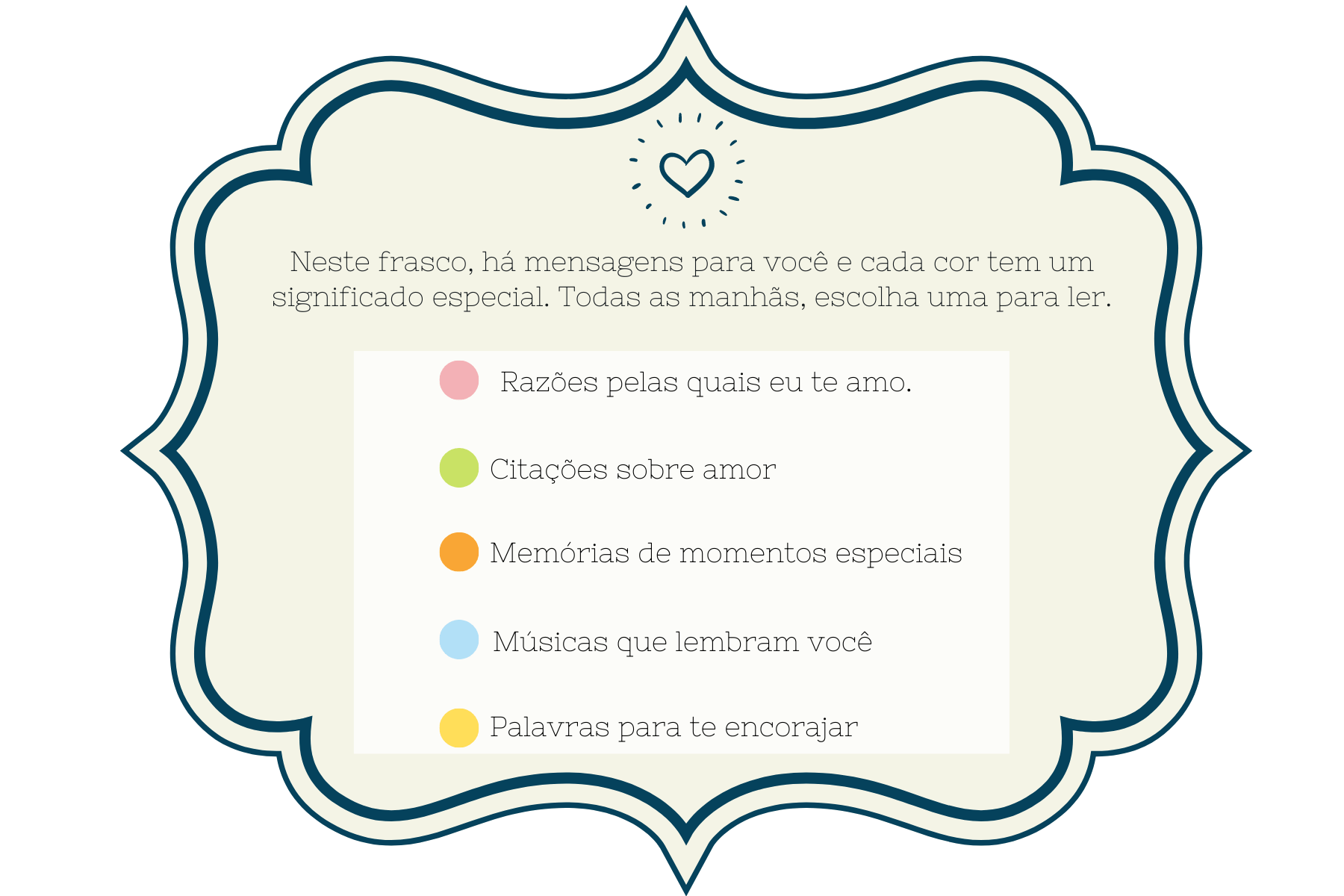 potinho do amor legenda para imprimir