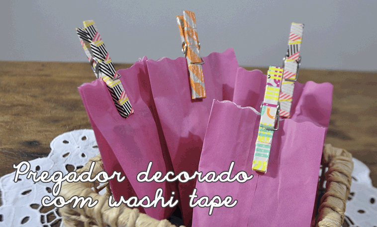pregador decorado com tecido