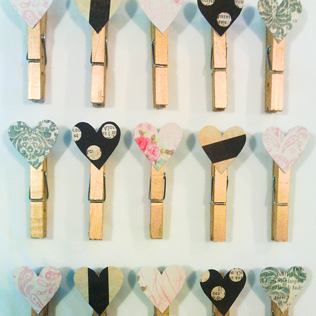 pregador decorado com tecido