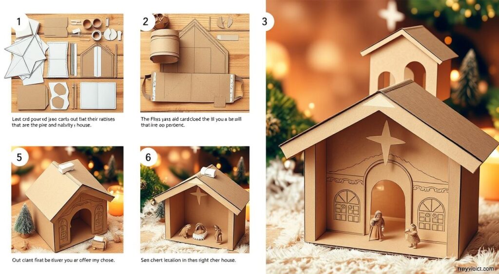 presépios de natal com material reciclado