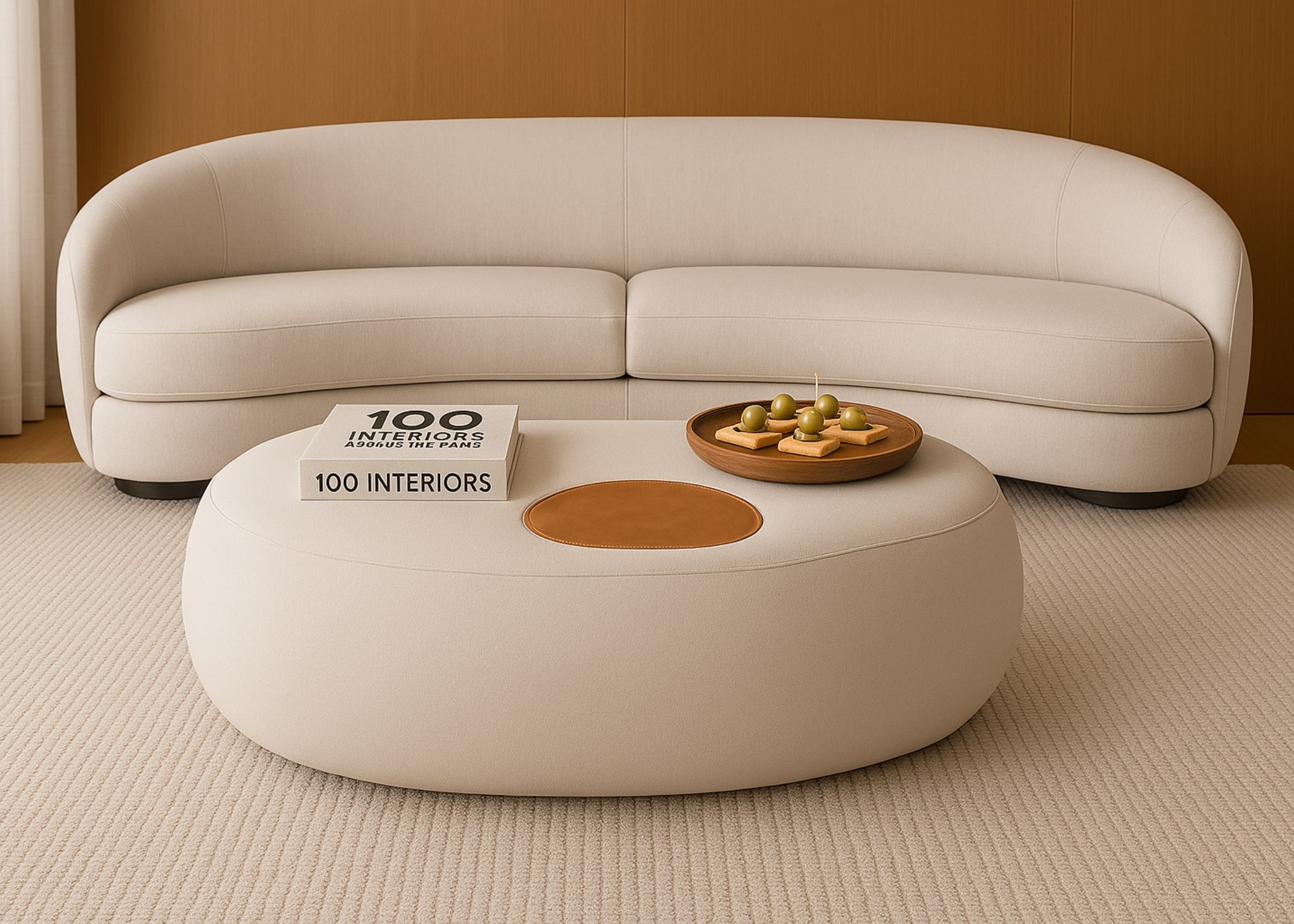 ideias de decoração com puffs para sala pequena