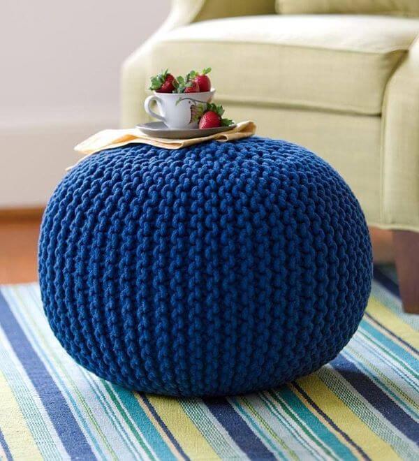 ideias de puffs criativos para sala