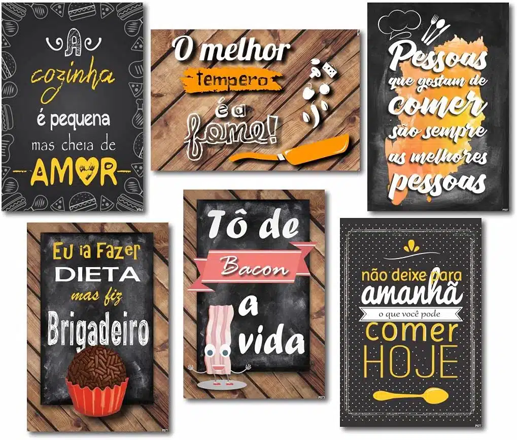 quadros criativos para cozinha