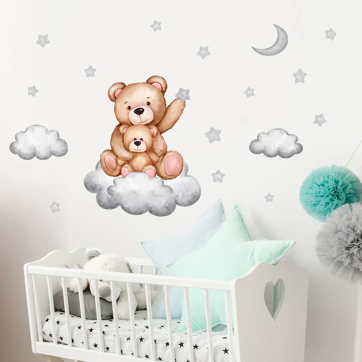 quadro urso aquarela versus mdf qual melhor quarto bebe