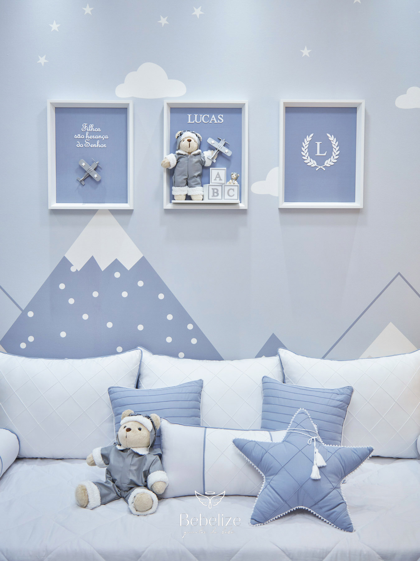 quadro urso aquarela versus mdf qual melhor quarto bebe