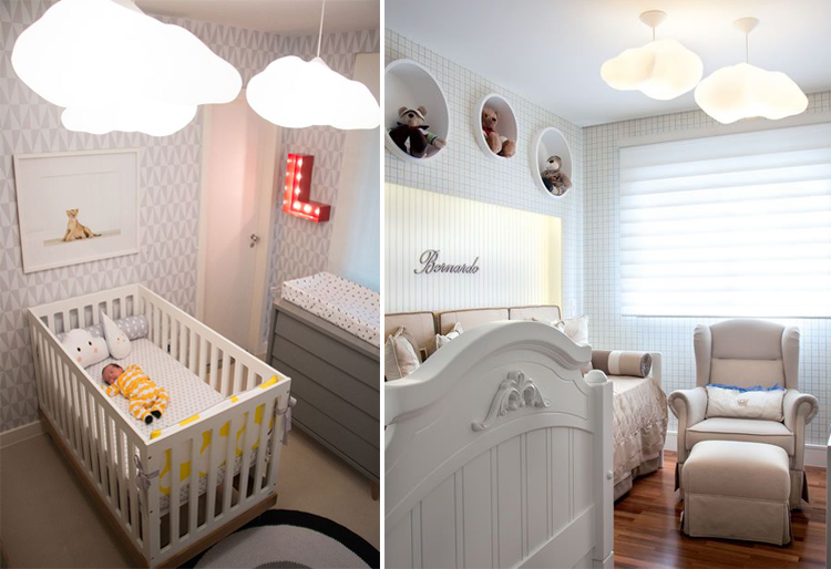 adesivos de nuvens para quarto de bebê