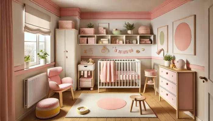 quarto de bebê feminino moderno vs clássico