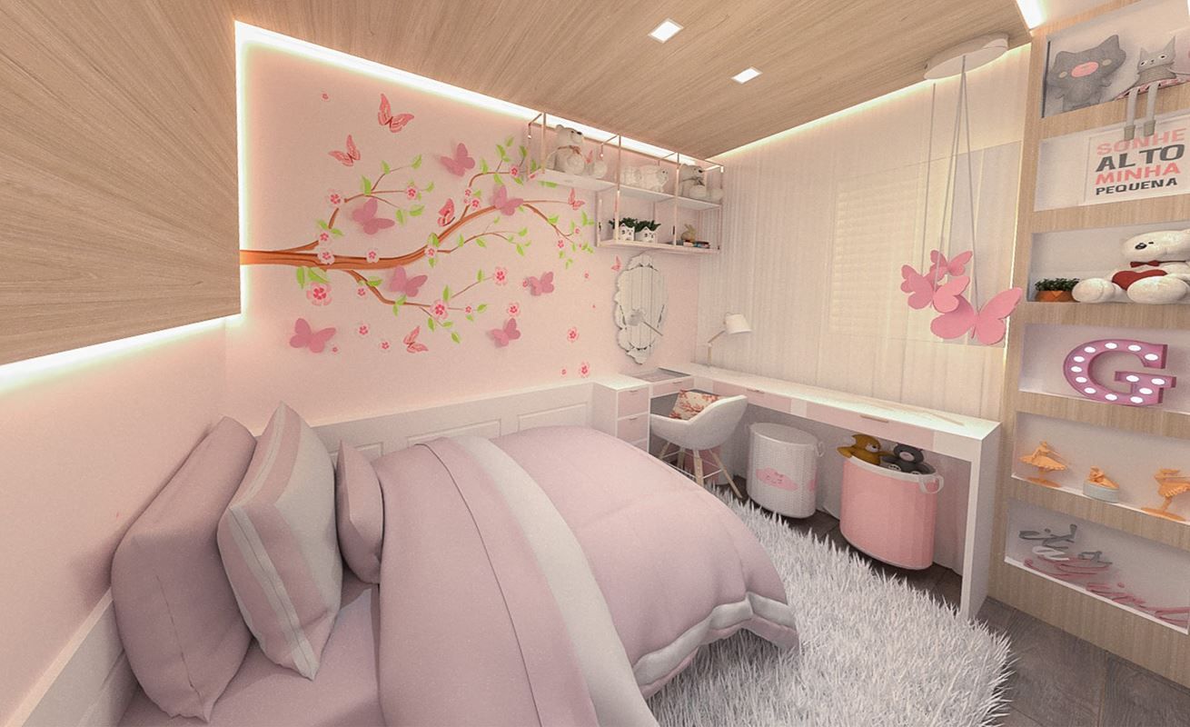 decorar quarto menina gastando pouco