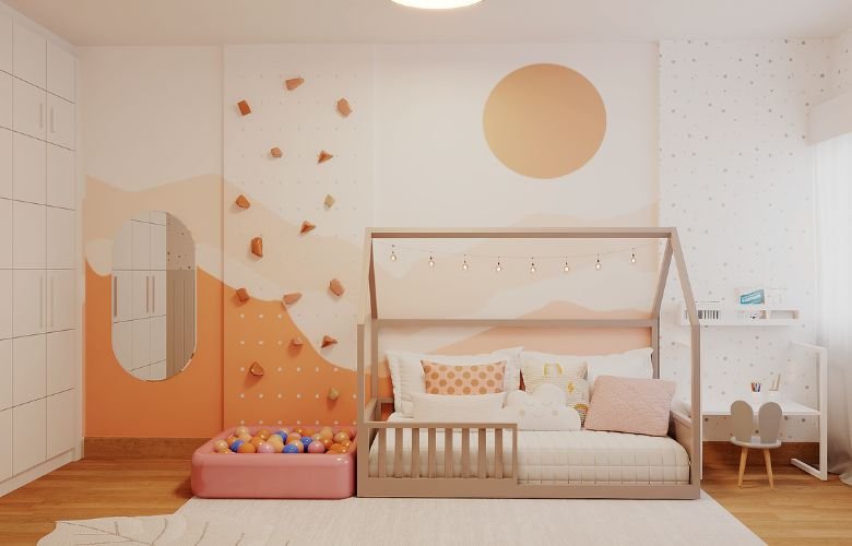 papel de parede ou adesivo quarto menina