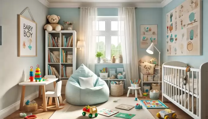 iluminação ideal quarto bebê menino noturna