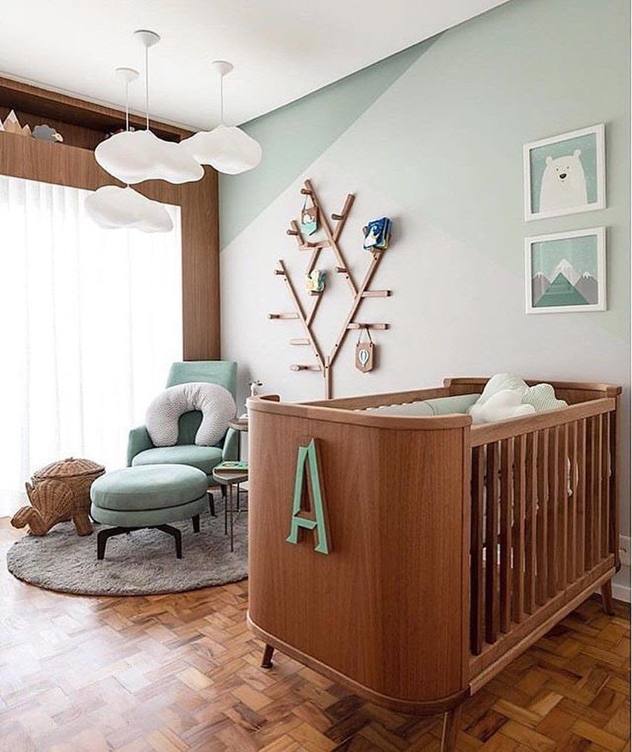 ideias decoração quarto bebê menino moderno