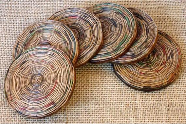 reciclagem com jornal