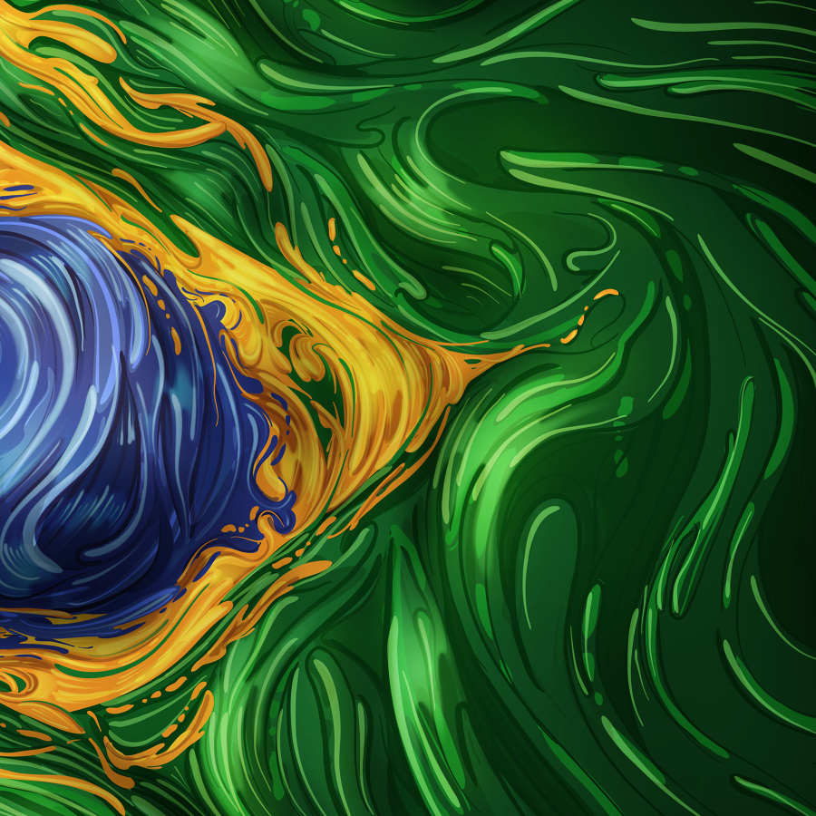 bandeira do brasil desenho digital