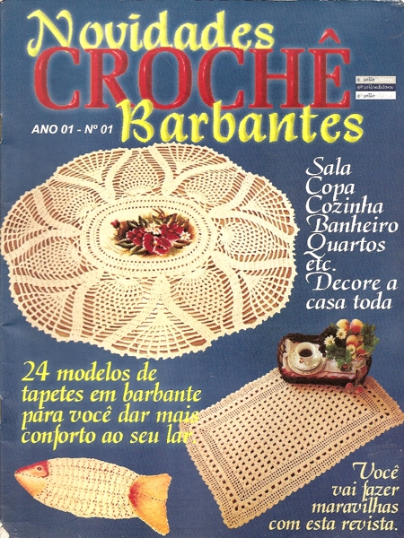 Revistas de crochê tunisiano