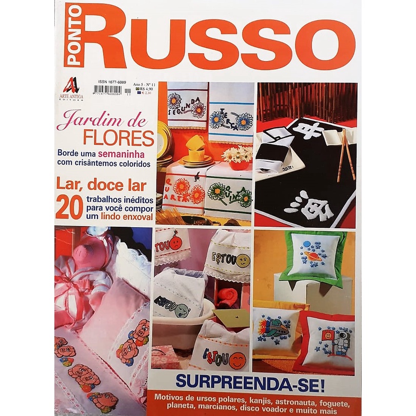 download revista de bordado ponto russo