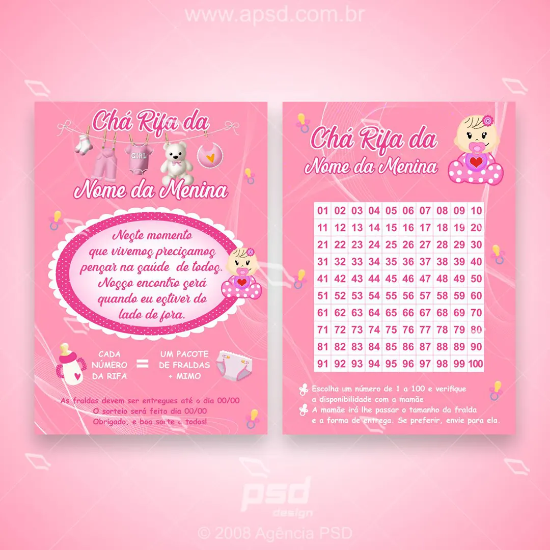 rifa digital editável