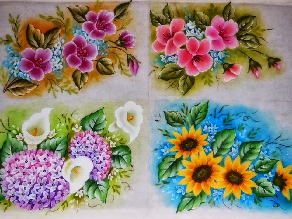 risco flor pano prato para imprimir