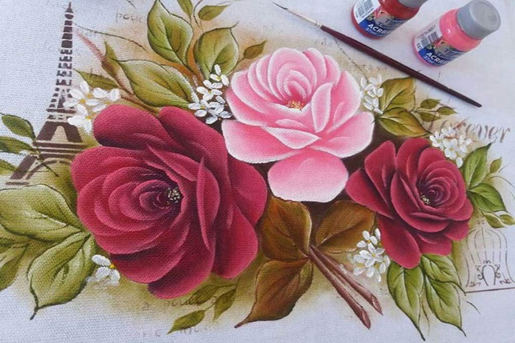 risco flor para ponto cheio
