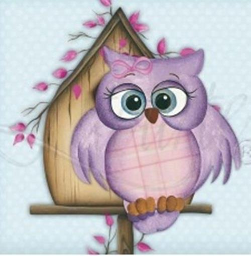 riscos de corujas para pintura em tecido