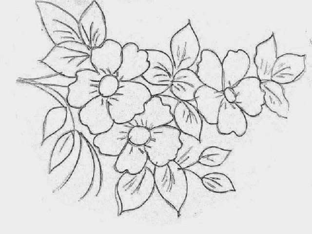 desenhos de flores para imprimir e pintar