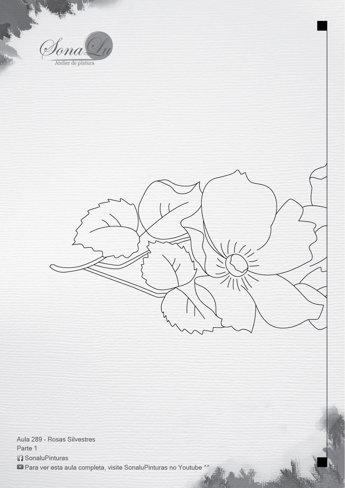 desenhos de rosas para pintar em tecido