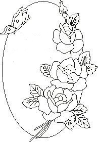 riscos de rosas para aquarela