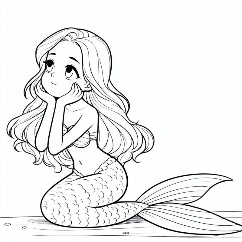 como desenhar sereia passo a passo para iniciantes
