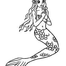 sereia para pintar