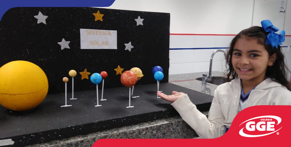 maquete sistema solar móbile