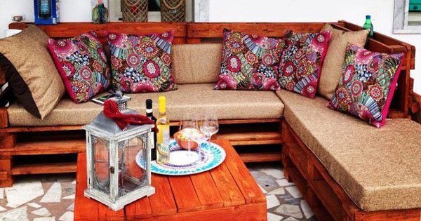 sofa de artesanato