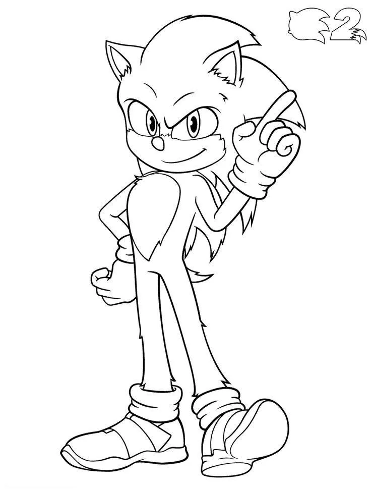 sonic 2 personagens para colorir