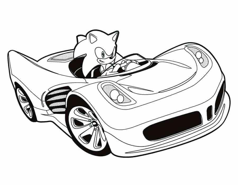 Sonic the Hedgehog para colorir online