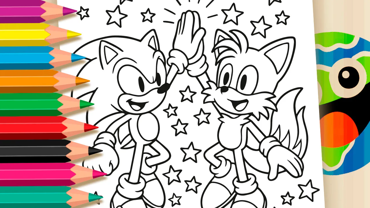 Sonic the Hedgehog para colorir online