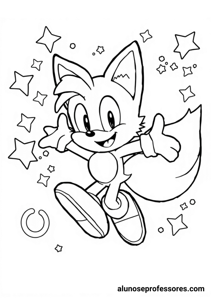 sonic para colorir aventura
