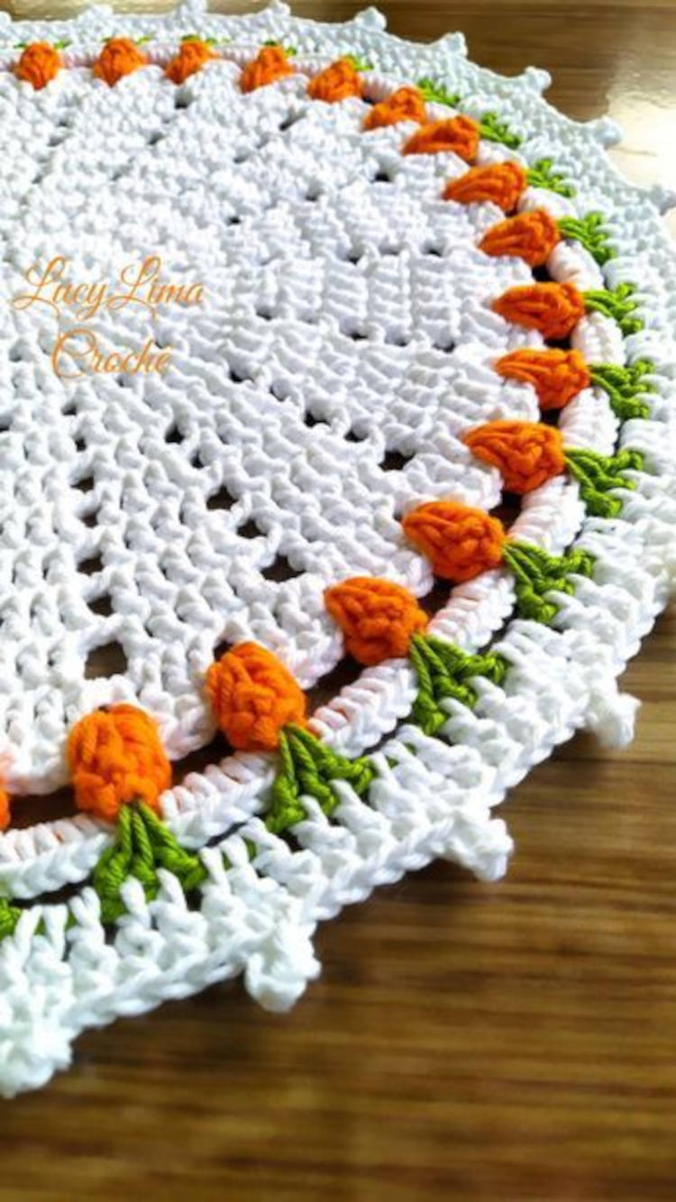 ideias sousplat croche dia das maes modelos