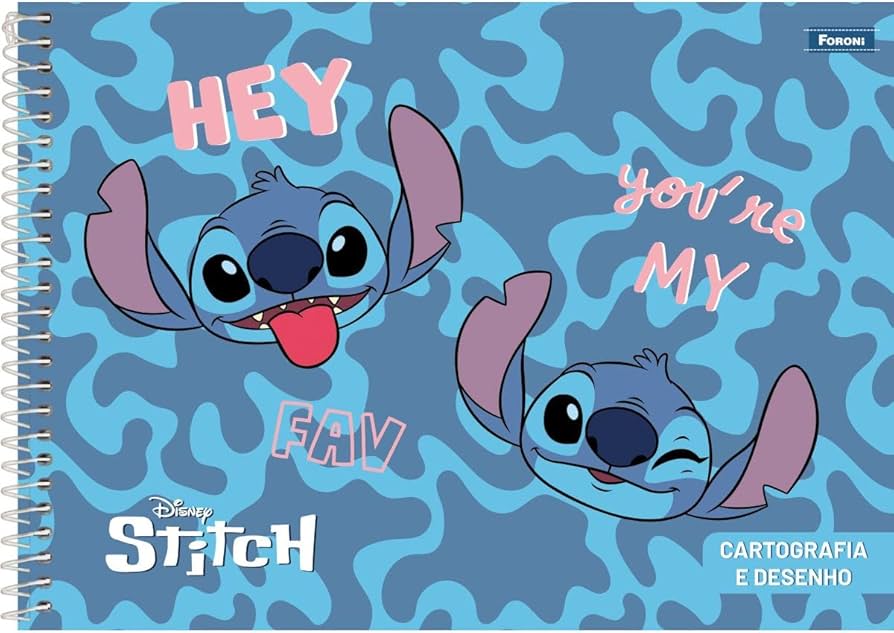 capa caderno stitch a5