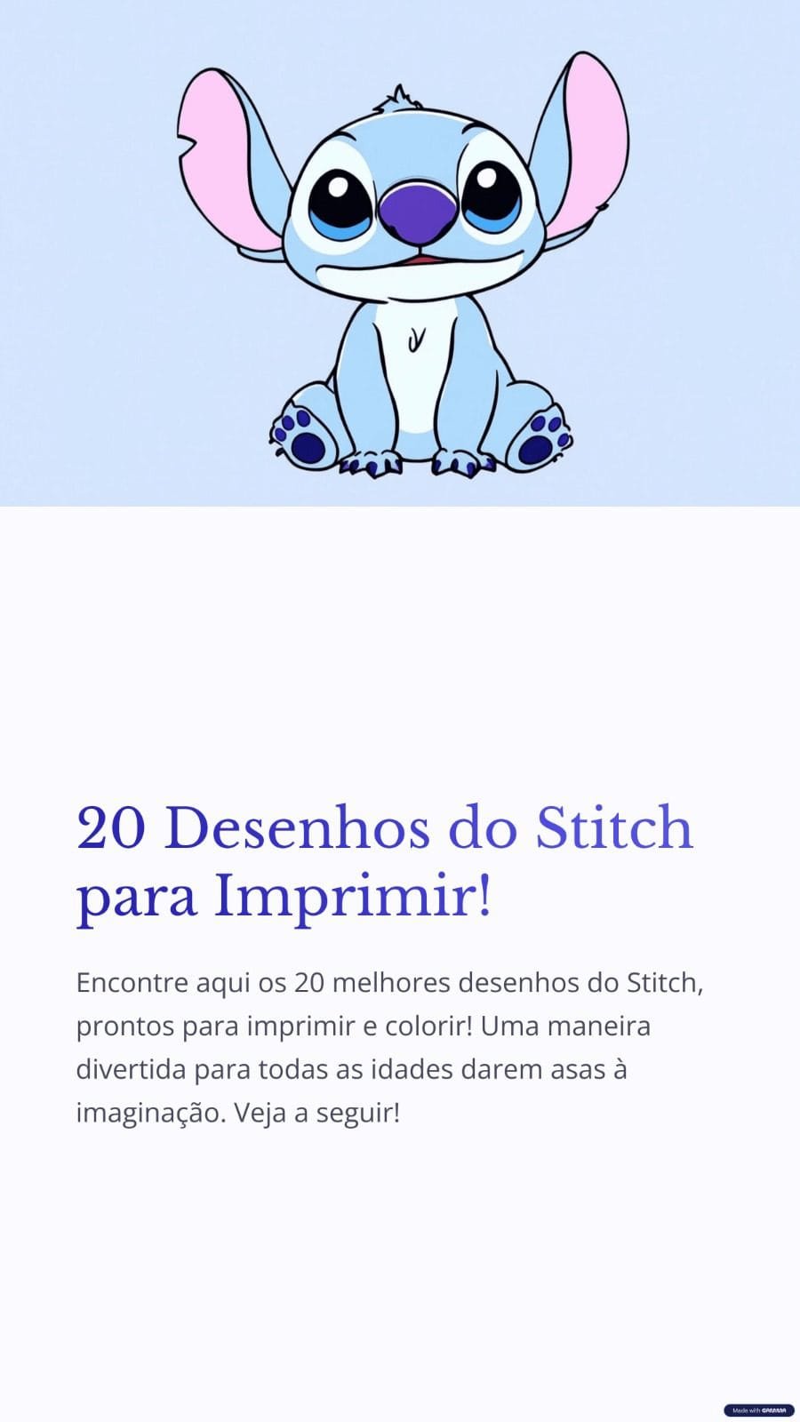 stitch para imprimir em preto e branco
