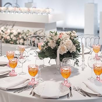 Decoração com Taças de Vidro: Transforme sua Mesa de Casamento com Elegância