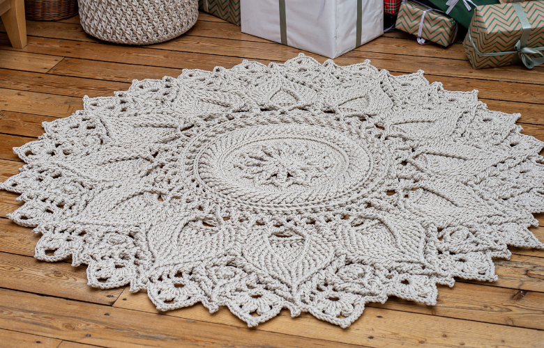 Tapetes de Crochê: Tendências de Cores e Formatos para 2026